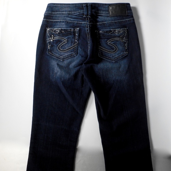 Silver Jeans Suki 17" Denim Blue Jeans 26 x 31.5 - Picture 2 of 11